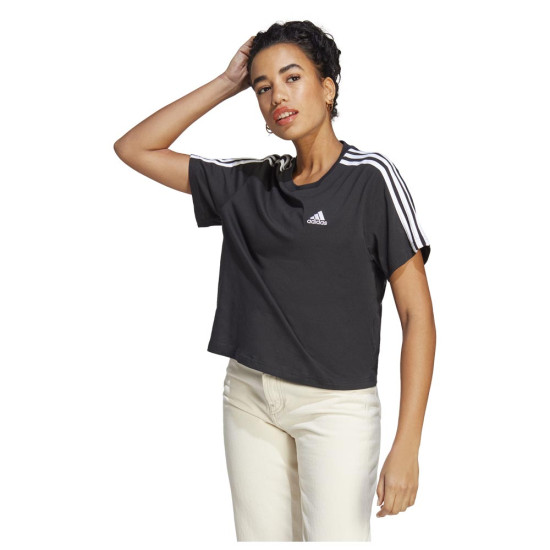 Adidas Γυναικεία κοντομάνικη μπλούζα W 3-Stripes Crop Top